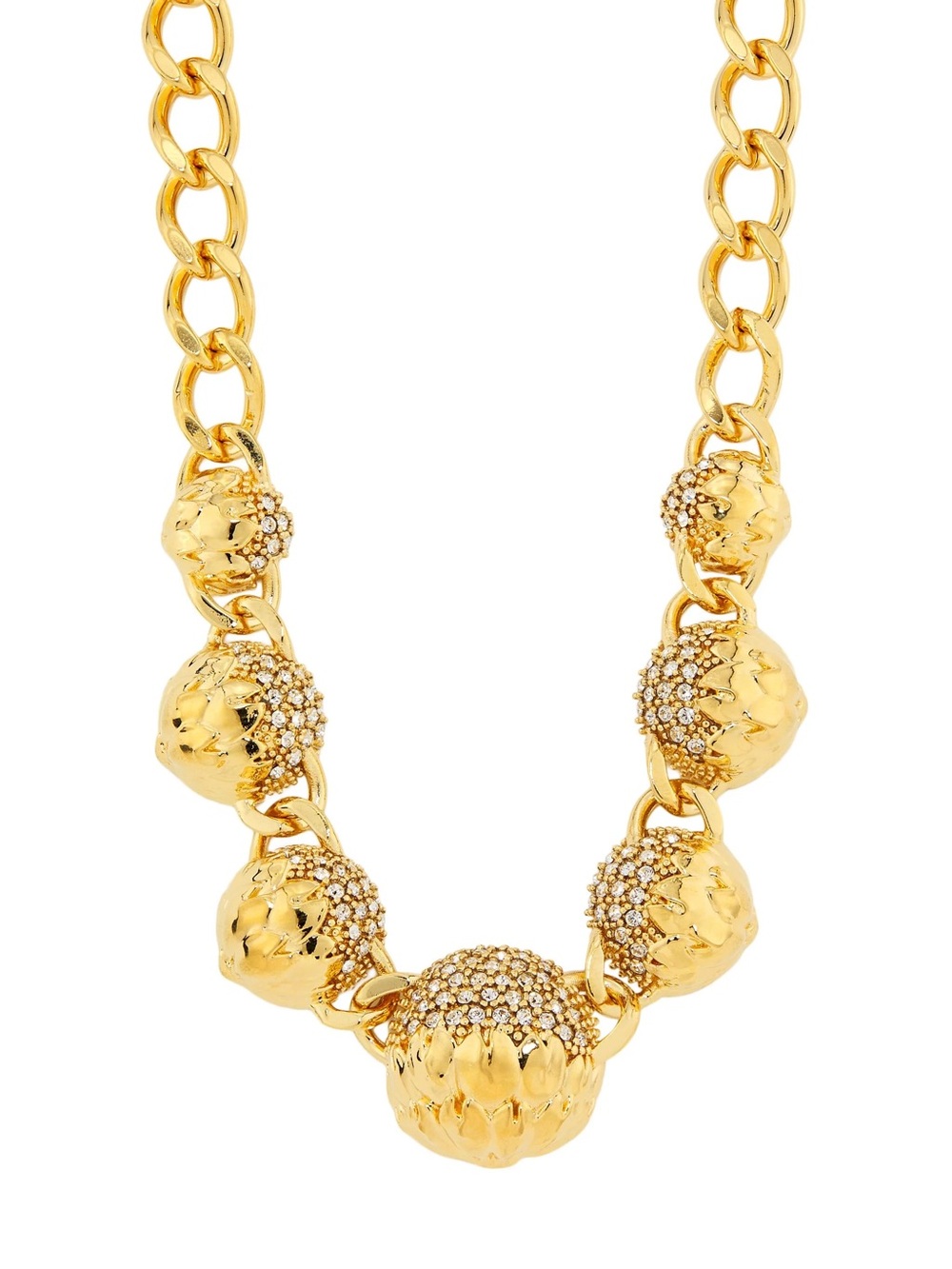 Oscar de la Renta Crystal Artichoke Necklace